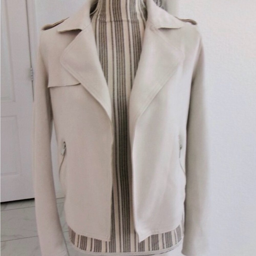 Philosophy Cream Suede Jacket